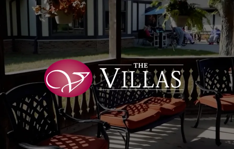 Brand and website design for The Villas Senior Care Community in Sherman, Illinois